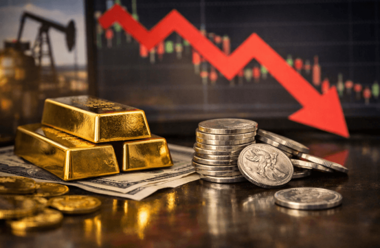 Gold- und Silberpreise brechen ein: Zinsängste und Nahostkonflikt belasten Märkte