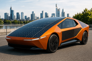 Solarauto Deep Orange 17 erzeugt im Alltag mehr Strom als es verbraucht Solarauto Deep Orange 17 erzeugt im Alltag mehr Strom als es verbraucht