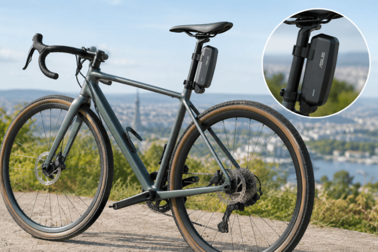 Asus verwandelt Fahrräder in E-Bikes: Bike Booster wird einfach an der Sattelstütze befestigt
